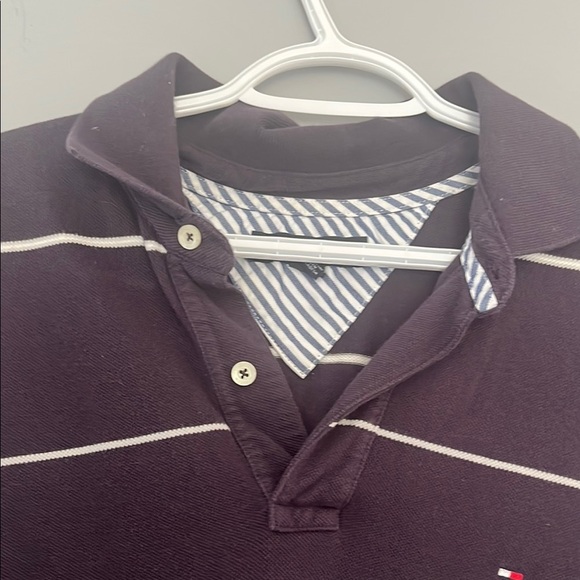 Tommy Hilfiger Black Striped Men's Polo Shirt - Picture 5 of 7